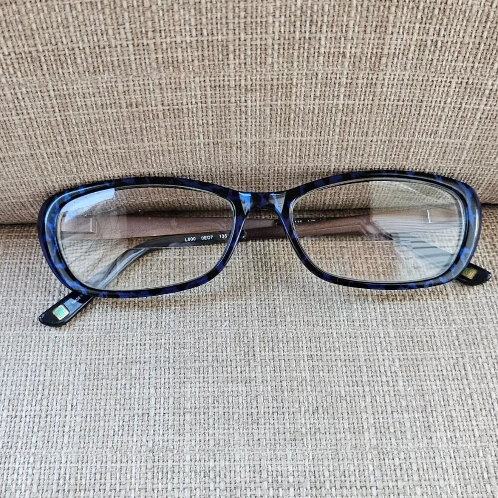 Liz Claiborne Women Glasses/Eyeglasses Frame L600 Blue Tone 52[]16 135 Eye Wear - Picture 2 of 12